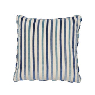 Contemporary Schumacher Le Matelot Pillow in Blue For Sale