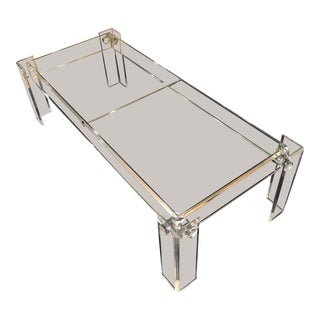 Mid Century Lucite Coffee Table For Sale