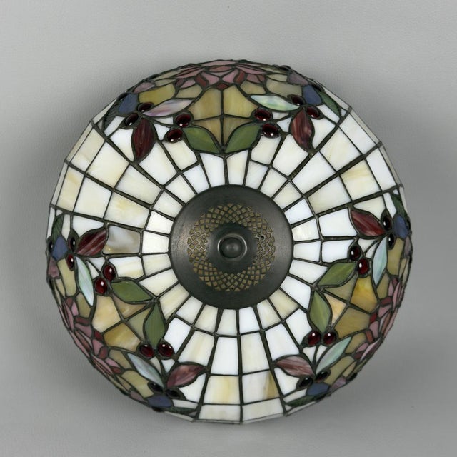 Vintage Liberty Ceiling Lamp in Leaded Glass Mosaic For Sale - Image 5 of 16