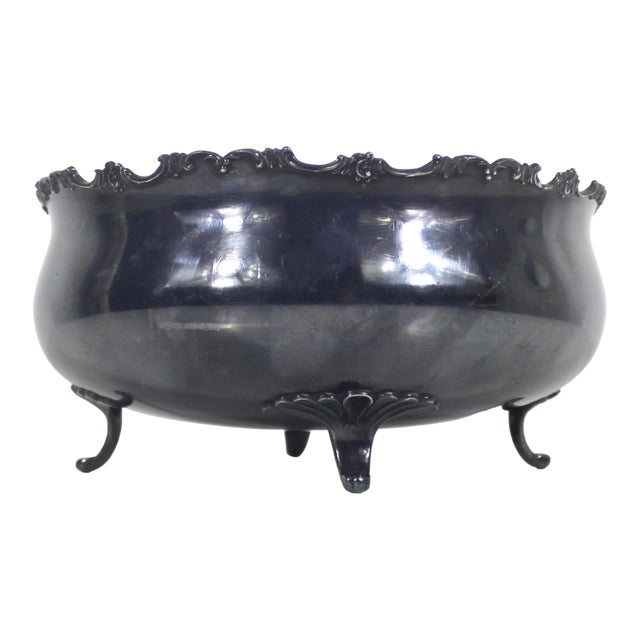 Vintage Silverplate Footed Centrepiece Bowl For Sale