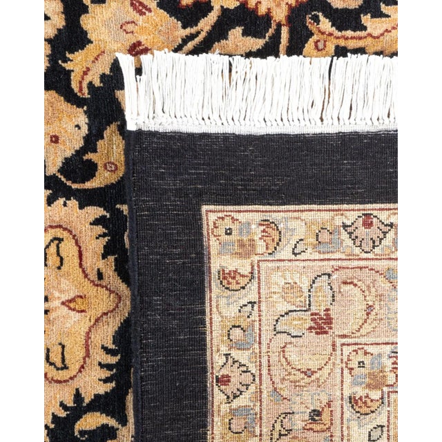2000 - 2009 Mogul, One-of-a-Kind Hand-Knotted Area Rug - Black, 12' 4" x 18' 7" For Sale - Image 5 of 8