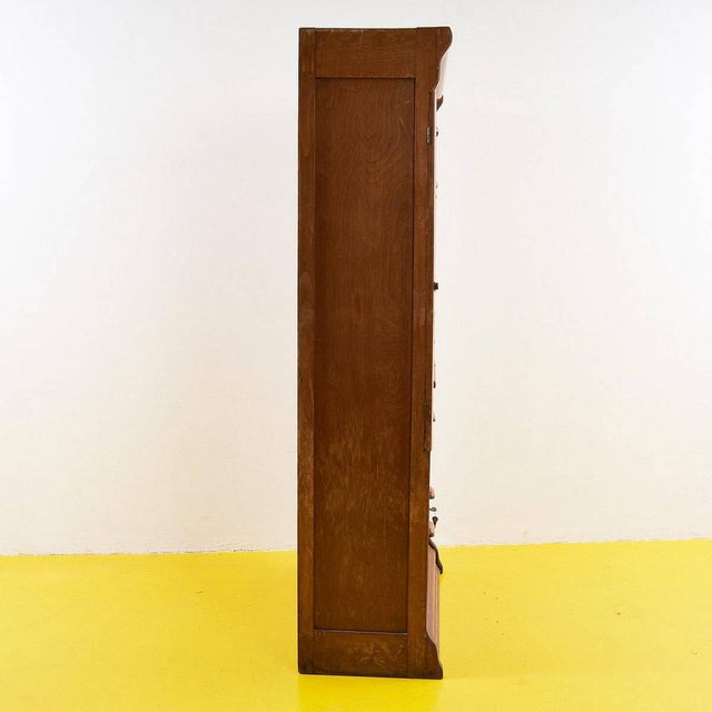 Wooden Archive Chest of Drawers with Shutter For Sale - Image 10 of 12