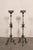 Black Mid 20th Century French Forged Iron Floor Candlesticks, 5 Ft Tall For Sale - Image 8 of 13