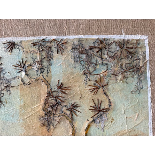 “The Haunt of the Butterfly” — Vintage Signed Original Mixed-Media Botanical Collage For Sale - Image 16 of 16