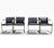 Mid-Century Modern Set of 4 Mies Van Der Rohe Brno Tubular Chairs for Knoll — Chrome & Leather For Sale - Image 3 of 13