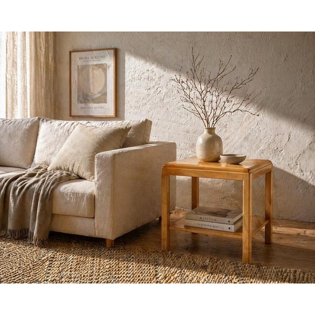 Swedish Modern Birch Side Table, Late 20th Century For Sale - Image 9 of 10