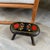 Black 1950s Hand Painted Scandinavian Style Wooden Folk Art Footstool With Heart and Floral Decoration For Sale - Image 8 of 9
