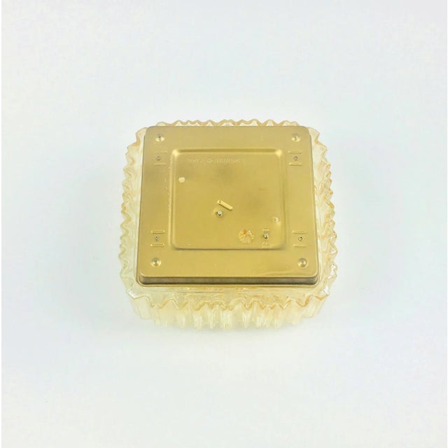 Amber Mid-Century Amber Bubble Glass Flush Mount or Wall Lamp by Helena Tynell for Limburg, Germany, 1970s For Sale - Image 8 of 9