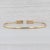 0.15ctw Diamond Cuff Bangle Bracelet 10k Yellow Gold 6.5" Adjustable For Sale - Image 4 of 7