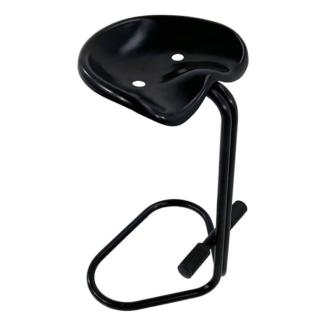 White Tractor Stool by Rodney Kinsman for Bieffeplast, 1970s For Sale