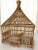 A beautiful handmade French woven reed bird cage. Includes zinc metal floor-tray and nesting basket along with multi well...