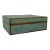 Made Goods Modern Large Sage Green Faux Shagreen Cooper Box For Sale