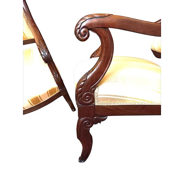 Restoration Armchairs, 1830s, Set of 2 For Sale - Image 13 of 18