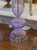 Pair of Modern Lavendar Murano Glass Lamps For Sale - Image 4 of 5
