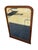 Wood 19th Century French Art Deco Fruitwood Stencil Inly Heavy Mirror. For Sale - Image 7 of 18