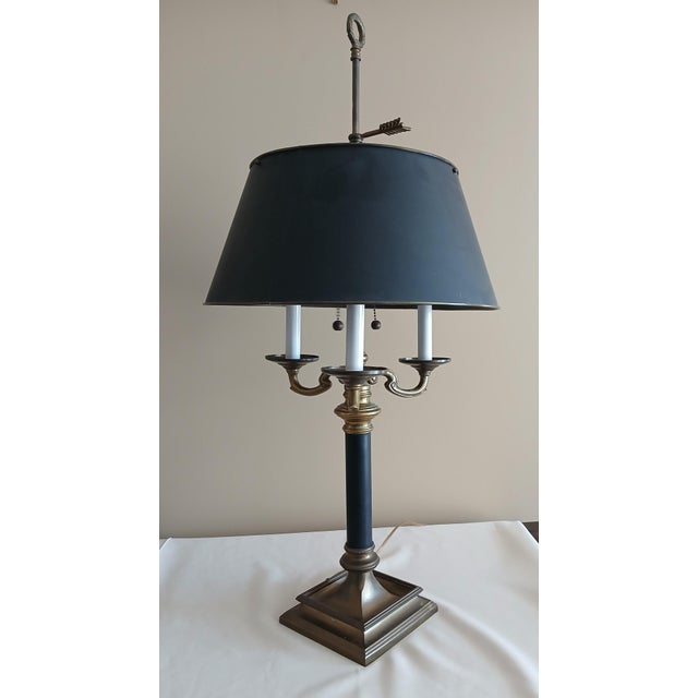 Early 20th Century Brass French-Style Bouillotte Lamp For Sale - Image 4 of 18