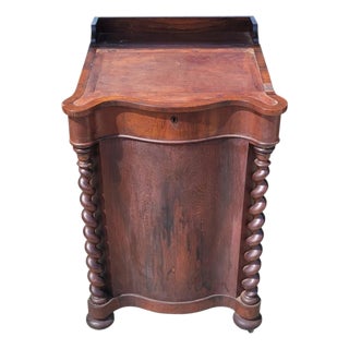 19th Century Victorian Barley Twist Davenport Desk For Sale