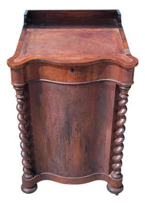 19th Century Victorian Barley Twist Davenport Desk