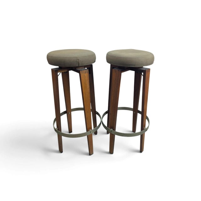 Vintage Mobile Bar in Teak, 1960s, Set of 4 For Sale - Image 13 of 18
