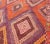 Mid 20th Century Mid 20th Century Hand Woven Vintage Turkish Embroidered Kilim Rug in Vivid Colors of Purple and Orange For Sale - Image 5 of 13