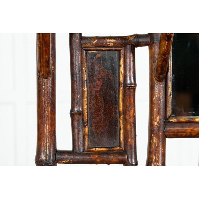 19th Century English Bamboo Mirrored Hall Stand, 1880 For Sale - Image 15 of 18