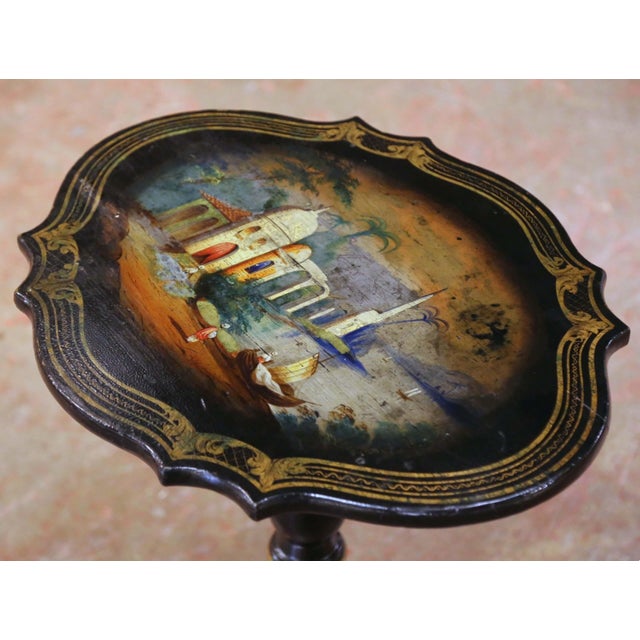 French 19th Century French Napoleon III Painted Tilt-Top Guéridon Table For Sale - Image 3 of 13
