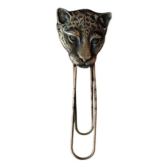 Vintage Brass Cheetah Bookmark, Paper Clip, Jewellery or Letter Clip, Italy, 1980s For Sale - Image 12 of 12