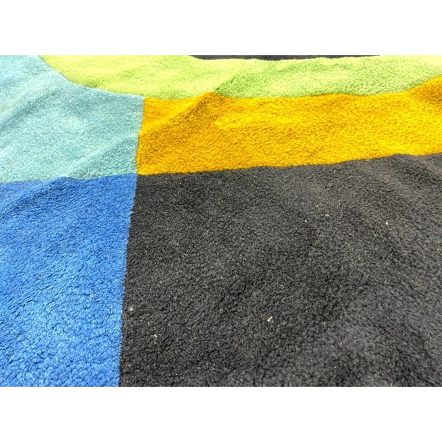 1970s Mid Century Modern Abstract Floral Tapestry Attributed to Edward Fields For Sale - Image 5 of 5