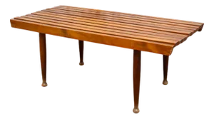 Italian Wooden Bench, 1950s