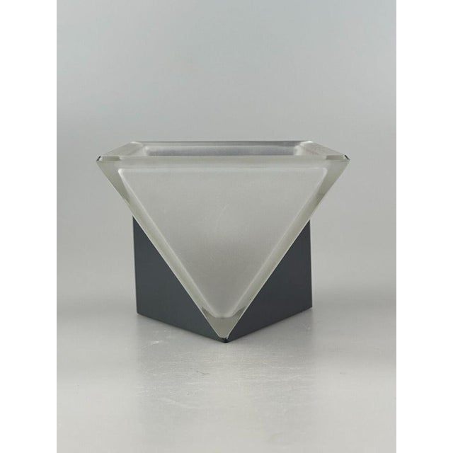 Space Age Cube Wall Lamp in Ice Glass from Peill & Putzler, 1970s For Sale - Image 9 of 18