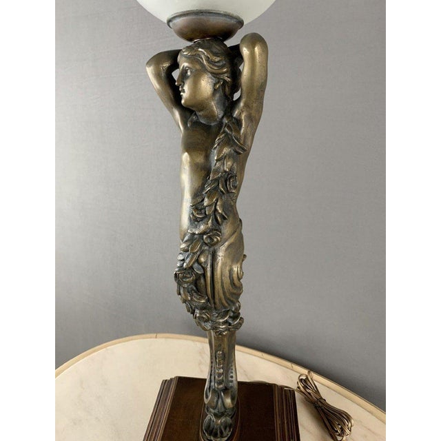 20th Century Classic Bronze Table Lamp For Sale - Image 3 of 5