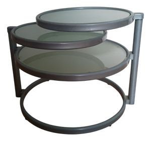 Glass and Metal Coffee Table, 1970s
