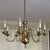 Queen Anne Late 20th Century Large Eight Light Brass Chandelier in the Dutch Queen Anne Style For Sale - Image 3 of 8