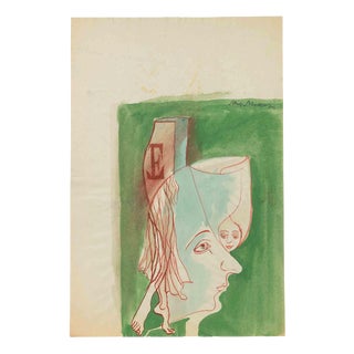 Mino Maccari, Interpenetration of Thought, 1934, Ink For Sale