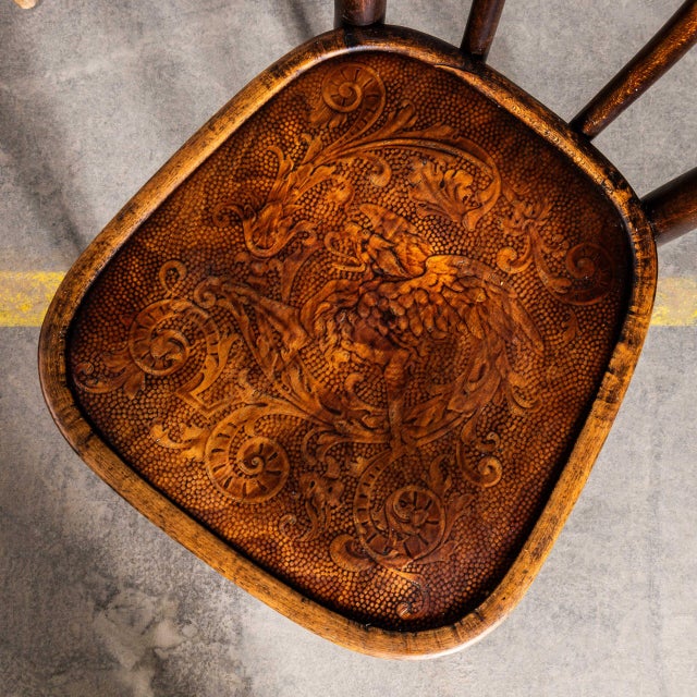 Classic Back Bentwood Dining Chairs, 1940s, Set of 6 For Sale - Image 9 of 11