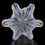 Early 21st Century Murano Fazzoletto White Pink Blue Ribbons Italian Art Glass Handkerchief Flower Vanity Vase For Sale - Image 5 of 6