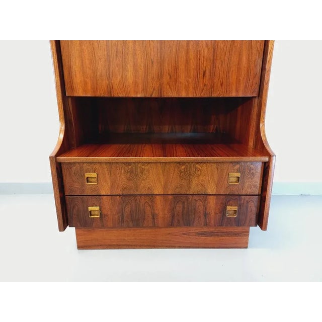 Wood Vintage High Storage Unit in Rosewood, 1960s For Sale - Image 7 of 11