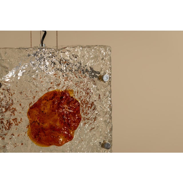 Pendant Lamp attributed to Toni Zuccheri for A.V. Mazzega, Italy, 1970s For Sale - Image 12 of 14