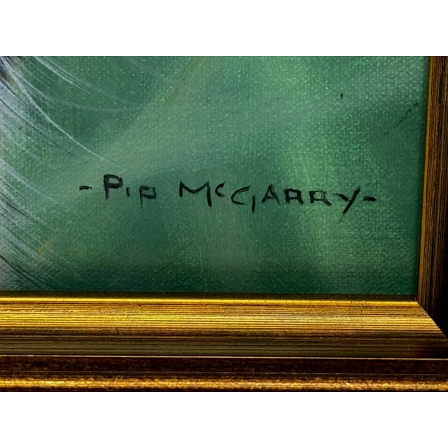 Cheetah Cub Oil Portrait on Canvas Signed by Pip McGarry – Framed British Wildlife Portrait Art For Sale - Image 11 of 12
