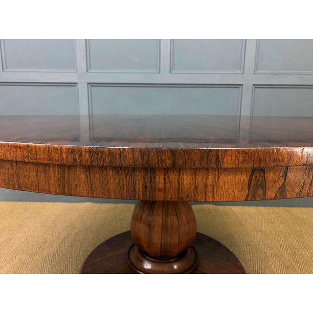 Brown Early Victorian Rosewood Loo Table For Sale - Image 8 of 17
