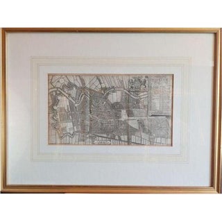 Antique Map of the City of Haarlem attributed to Tirion,, 1742 For Sale