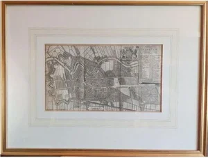 Antique Map of the City of Haarlem attributed to Tirion,, 1742