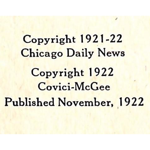 HECHT, Ben [289] pp. Covici-McGee 1922 8 3/8" x 6 3/4" Design & illustrations by Herman Rosse One Thousand and One...