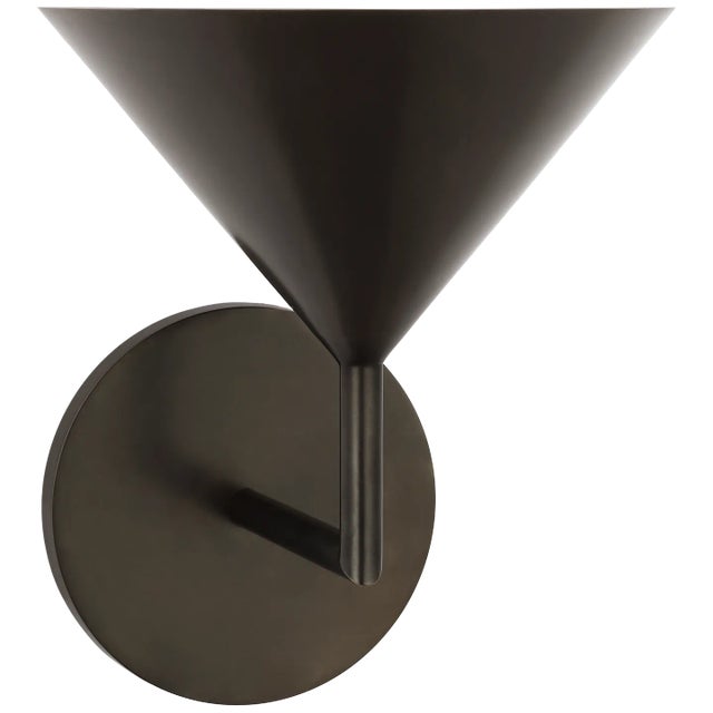 Orsay Small Single Sconce in Bronze Designer: Paloma Contreras Height: 8.75" Extension: 8.5" Backplate: 5" Round Mounting:...