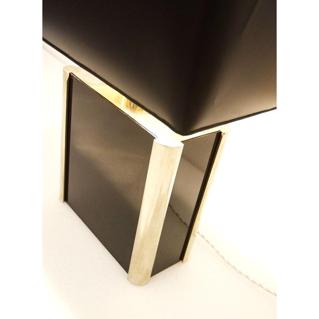 Metal Vintage Acrylic Glass and Metal Table Lamp from Romeo Rega, 1970s For Sale - Image 7 of 10