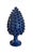 Italian Pair of Vintage Italian Blue Glazed Ceramic Pine Cone Statuettes For Sale - Image 3 of 10