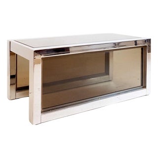 Coffee Table attributed to Belgo Chrome De Wulf, Belgium, 1960s For Sale