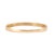 18k Yellow Gold 2.95ct Scalloped Edge Pave Set Three Row Diamond Bangle Bracelet For Sale In Houston - Image 6 of 8