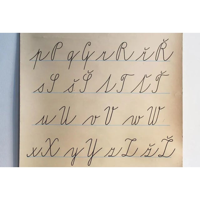 Vintage Czech School Poster, 1990 For Sale - Image 4 of 13