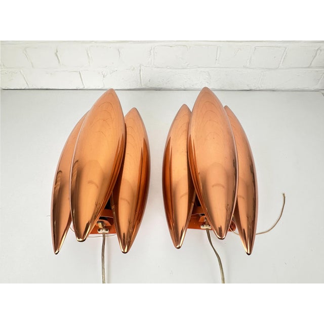 Copper Kastor Wall Lamps by Jo Hammerborg for Fog & Mørup, 1960s, Set of 2 For Sale - Image 9 of 15